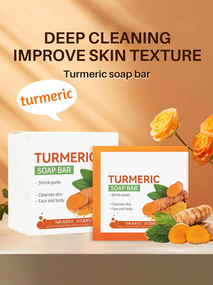 Handmade Turmeric Soap – 100g Brightening & Skin Care Cleanser