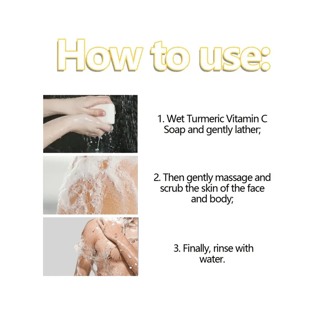 Turmeric & kojic Acid Soap – Anti-Acne, Whitening & Deep Cleansing (100g)