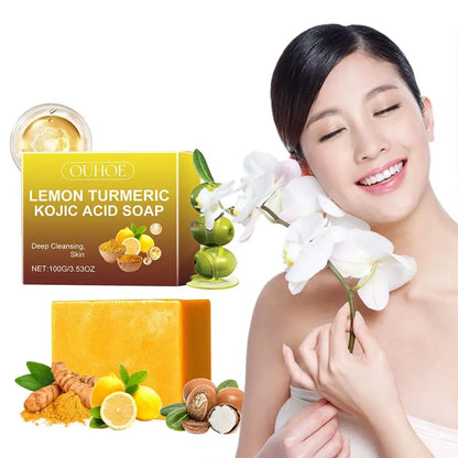 100g Lemon Turmeric Kojic Acid Handmade Soap