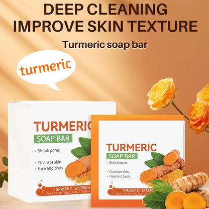 Handmade Turmeric Soap – 100g Brightening & Skin Care Cleanser