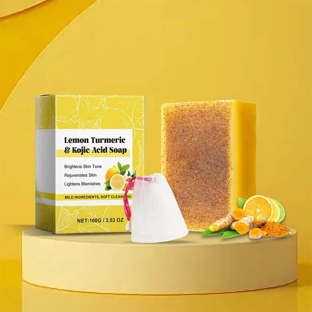 100g Lemon Turmeric Kojic Acid Handmade Soap