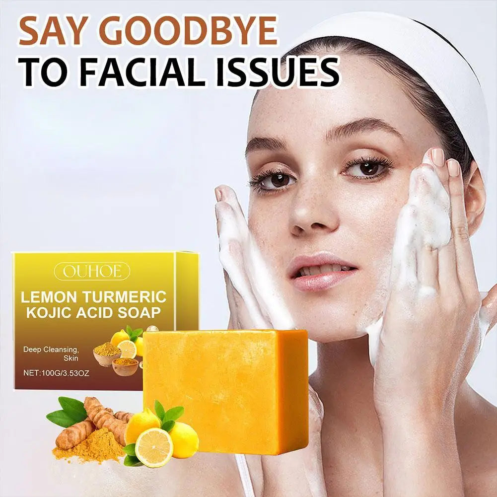 100g Lemon Turmeric Kojic Acid Handmade Soap
