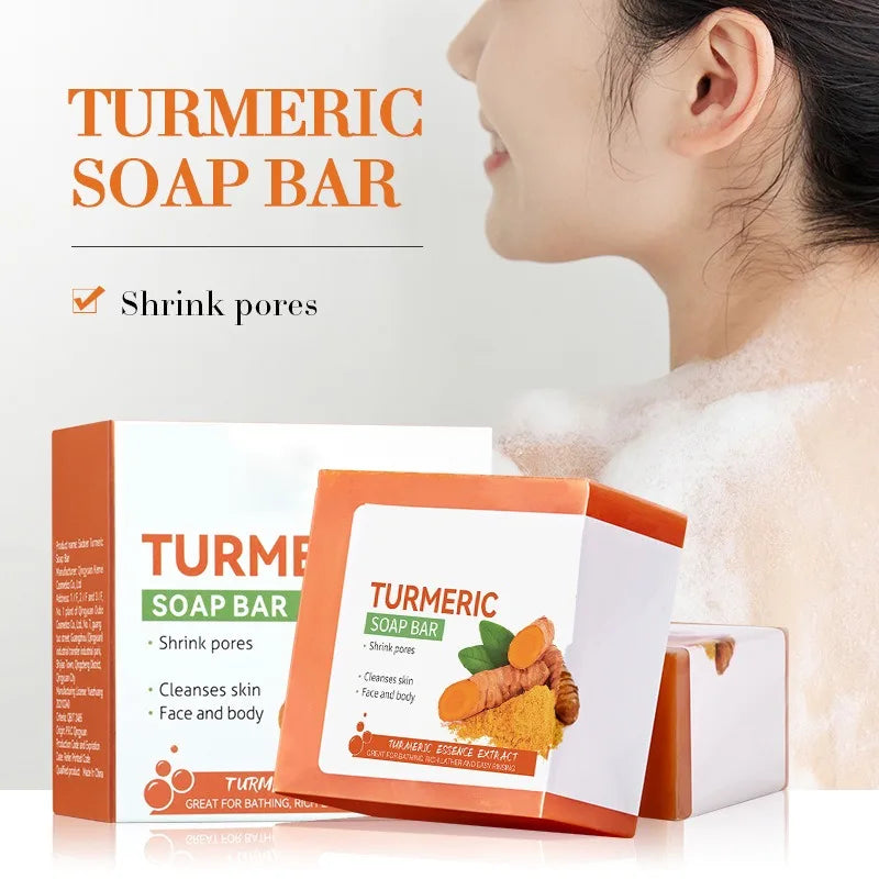 Handmade Turmeric Soap – 100g Brightening & Skin Care Cleanser