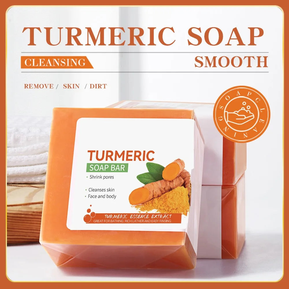 Handmade Turmeric Soap – 100g Brightening & Skin Care Cleanser