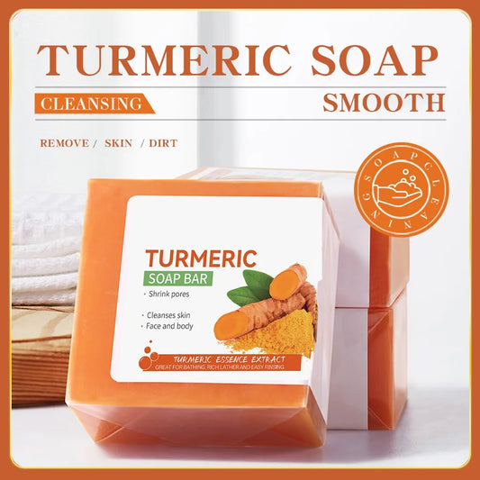 Handmade Turmeric Soap – 100g Brightening & Skin Care Cleanser