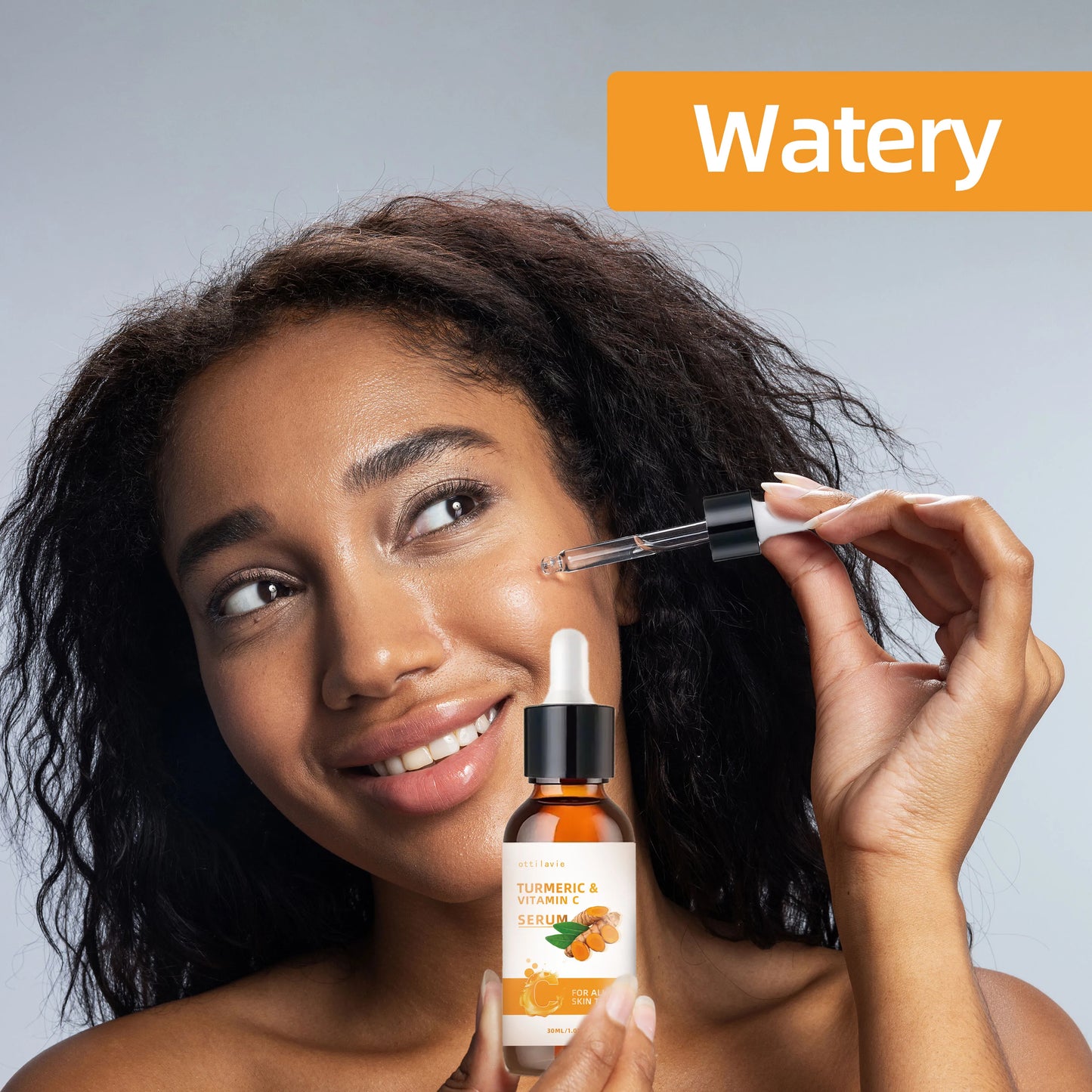 Turmeric & Vitamin C Brightening Serum – For Face & Neck