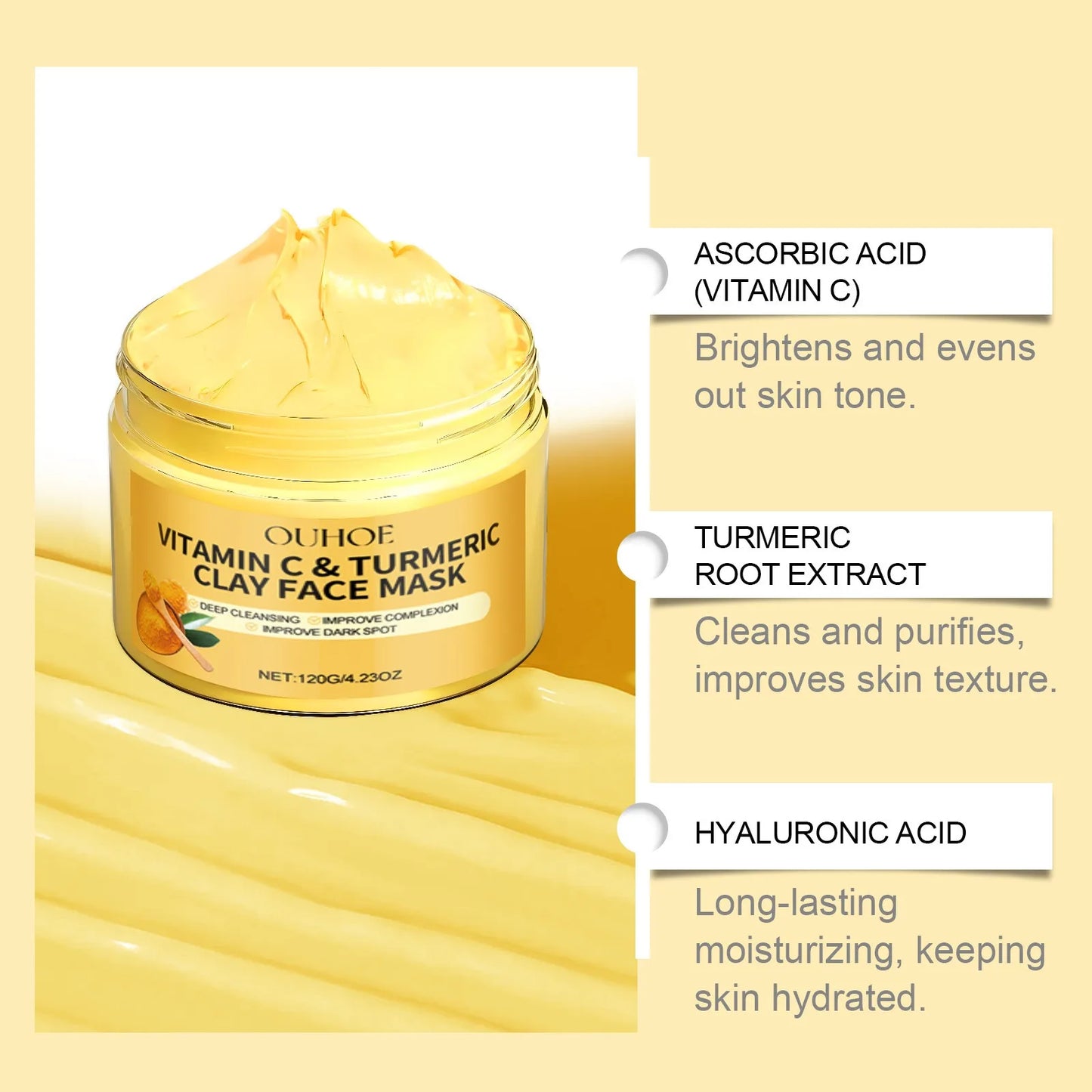 Vitamin C & Turmeric Exfoliating Facial Mask