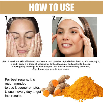 Turmeric Face Serum - Anti-aging Melanin Brighten Moisturizing  serum