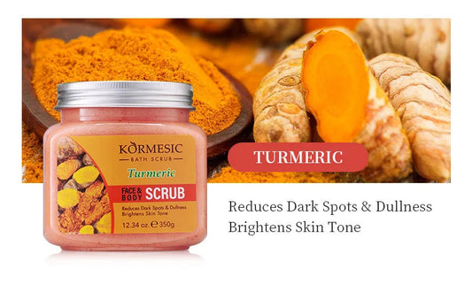 Turmeric Body Scrub – Natural Exfoliating Salt & Body Soufflé